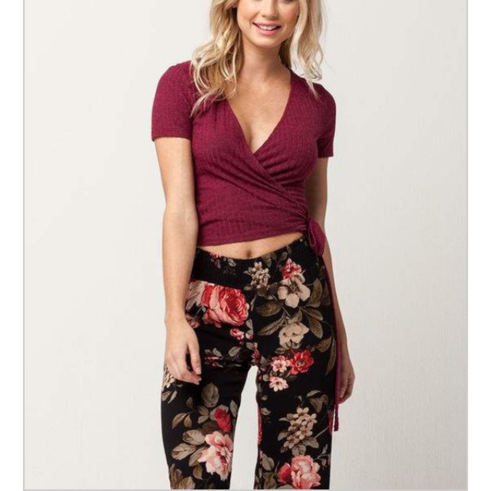 Wrap-Tie Crop Top